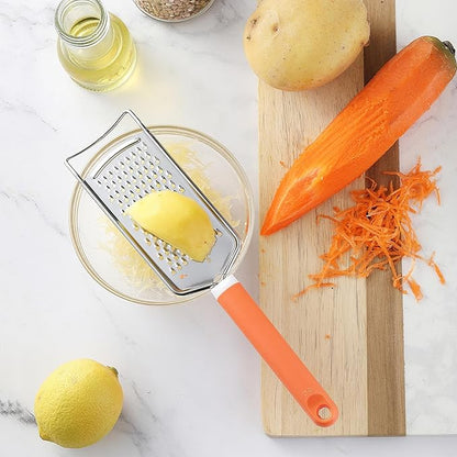 Cheese Grater with Handle, Vituer Stainless Steel Graters for Kitchen, Cheese Grater Lemon Zester Handheld, Great for Cheese, Ginger, Chocolate, Spices and More, Dishwasher Safe - Image 8