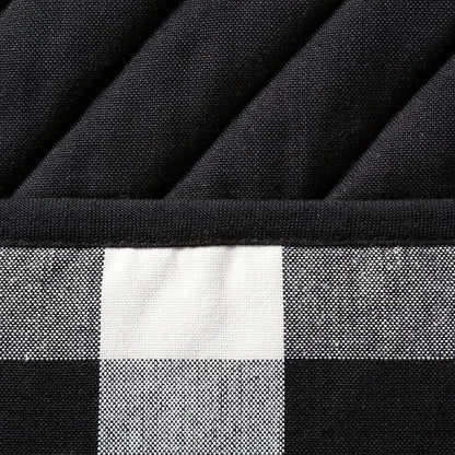 DII Buffalo Check Kitchen Collection, Classic Farmhouse Kitchen Set, Potholder, Black & White, 2 Piece