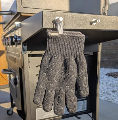 Oven Gloves with Fingers - 932°F Extreme Heat Proof and Cut Resistant Mitts for Kitchen, BBQ, Grill, Baking, Fire Pit - EN407 Certified with Non-Slip Silicone Grip and Cotton Lined for Comfort - Image 8