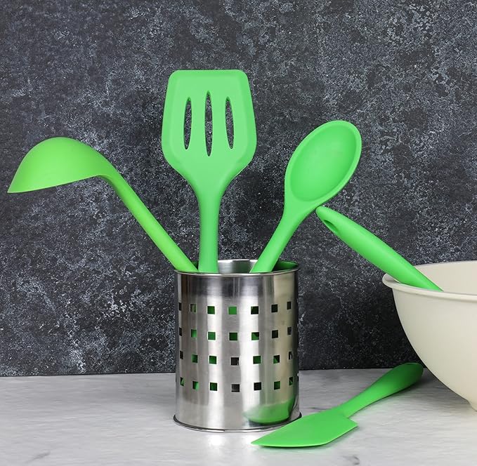 Chef Craft Premium Silicone Cooking Ladle, 11.25 inch, Green - Image 7