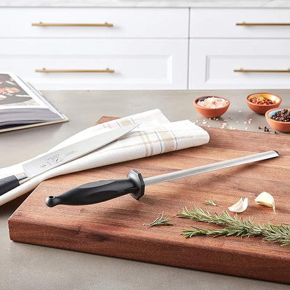 Mercer Culinary-M15910 Diamond Honing Steel, 10 Inch,Black