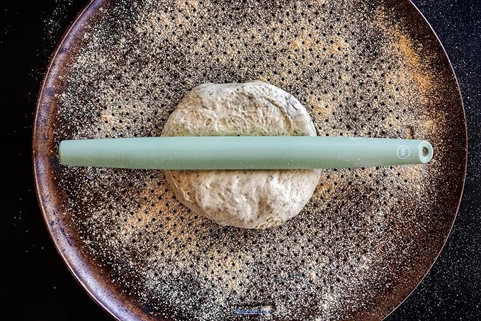 The Silicone Kitchen French Tapered Silicone Rolling Pin, Dishwasher Safe, Non-Stick, BPA Free, Non-Toxic