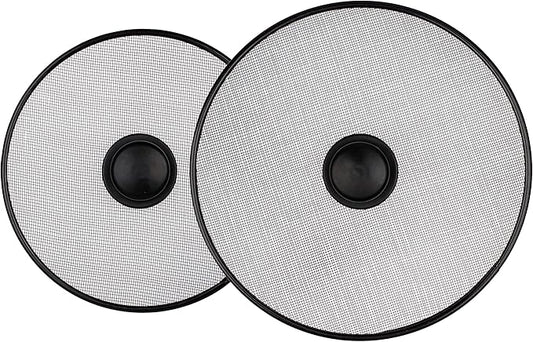 Stainless Steel Lid Splatter Screen - Set of 2: 8,2" & 10" - Frying Pan Oil Splash Guard by OFXDD