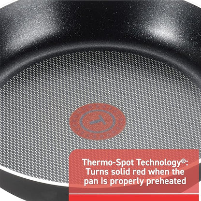 T-Fal Signature Nonstick Pots and Pans Set 12 Piece, Oven Broiler Safe 350F, Kitchen Cookware Set w/Fry Pans, Saucepans, Saute Pan, Dutch Oven, Griddle, Kitchen, Home, Dishwasher Safe, Black - Image 4