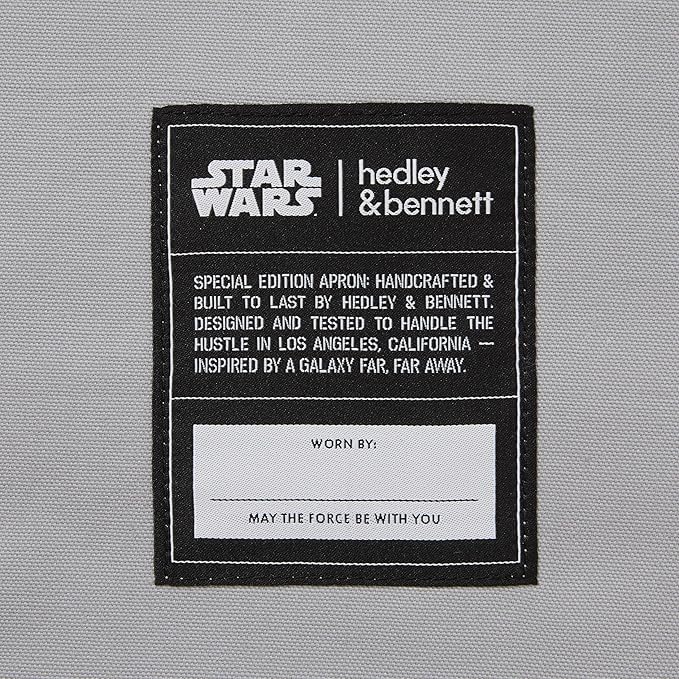 hedley & bennett Crossback Apron Collection - Adjustable Chef Aprons with 3 Pockets for Cooking and Grilling, STAR WARS™ Stormtrooper
