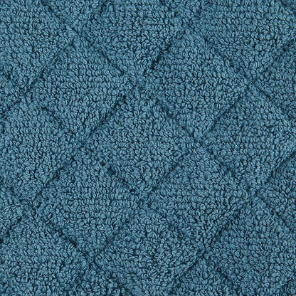 DII Basic Terry Collection 100% Cotton Quilted, Oven Mitt, Storm Blue, 2 Piece