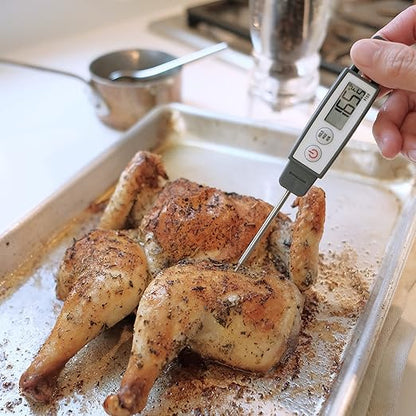 Lavatools PT09 Super-Quick Commercial Grade Digital Thermometer for Cooking, Meat, Candy, Candle, Liquid, Oil, 4.5" Compact Probe, Splash Proof, °C/°F Toggle, Hold Function - Sesame - Image 4