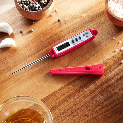CDN ProAccurate® Instant Read Digital Pocket Thermometer with 2.75" Stainless Steel Tip for Accurate Temperature Measurement, Red (DT450X-R) - Image 8