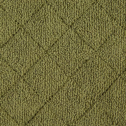 DII Basic Terry Collection 100% Cotton Quilted, Oven Mitt, Antique Green, 2 Piece