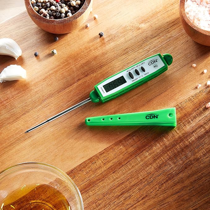 CDN ProAccurate® Instant Read Digital Pocket Thermometer with 2.75" Stainless Steel Tip for Accurate Temperature Measurement, Green (DT450X-G) - Image 8