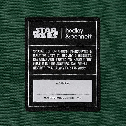 hedley & bennett Crossback Apron Collection - Adjustable Chef Aprons with 3 Pockets for Cooking and Grilling, STAR WARS™ Boba Fett