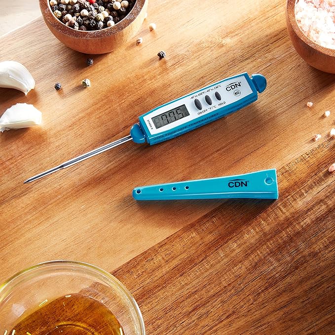 CDN ProAccurate® Instant Read Digital Pocket Thermometer for Meat, Cooking with 2.5mm Reduced Tip, Stainless Steel Stem, Fast Accurate Readings (DT450X) - Image 9