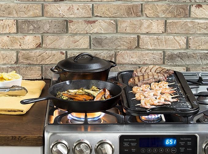 Lodge Cast Iron Dutch Oven - Loop Handle Cooking Vessel - Even Heat Retention - Oven-Safe, Versatile Pot - 2 Quart - Image 6